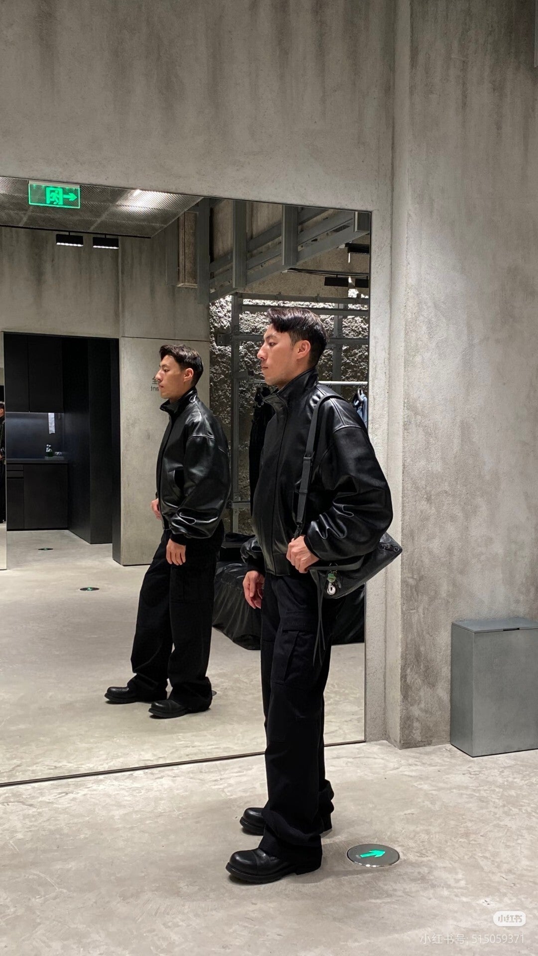 Balen - Architect Collar Leather Jacket