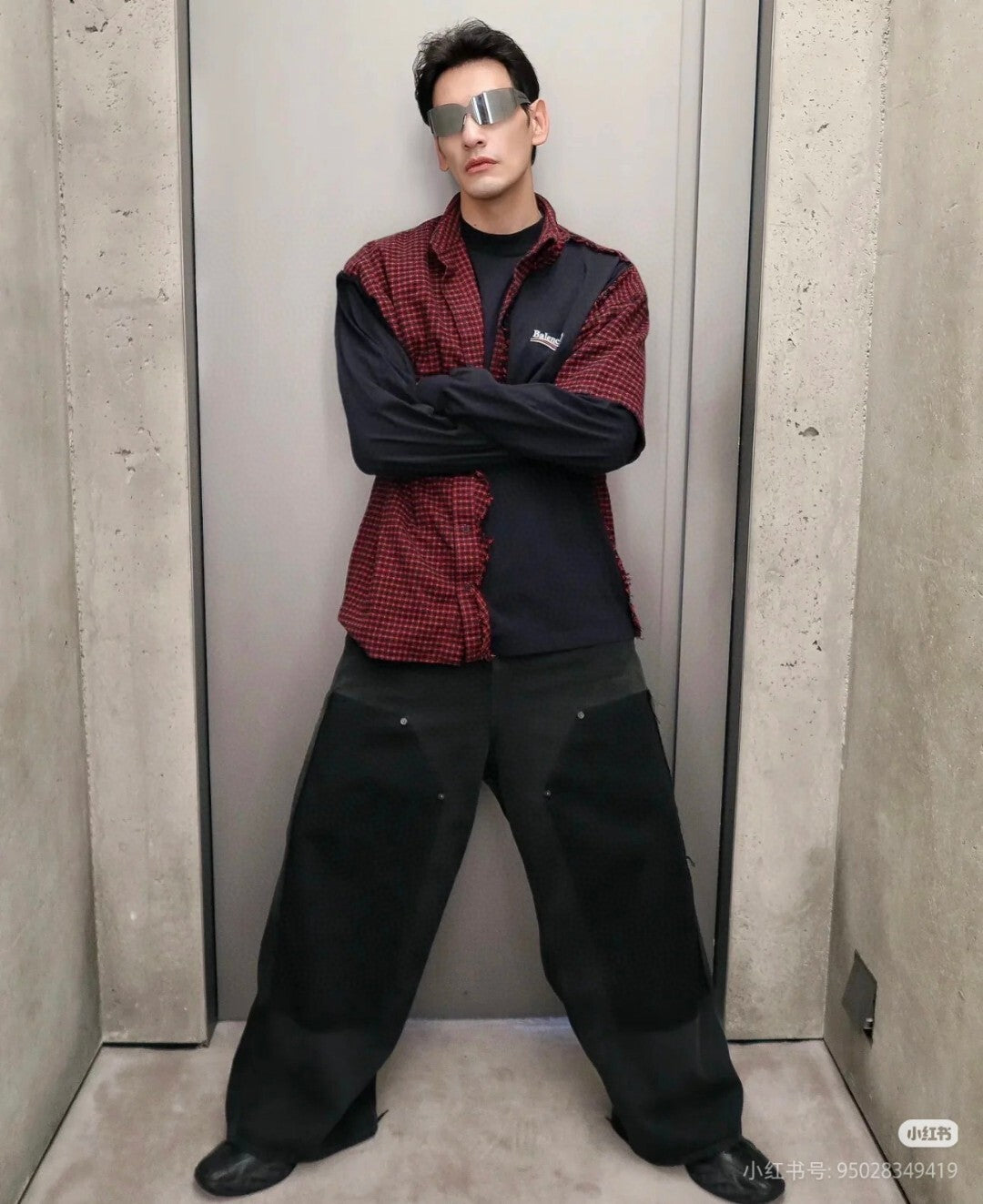 Balen - Plaid Distressed Shirt