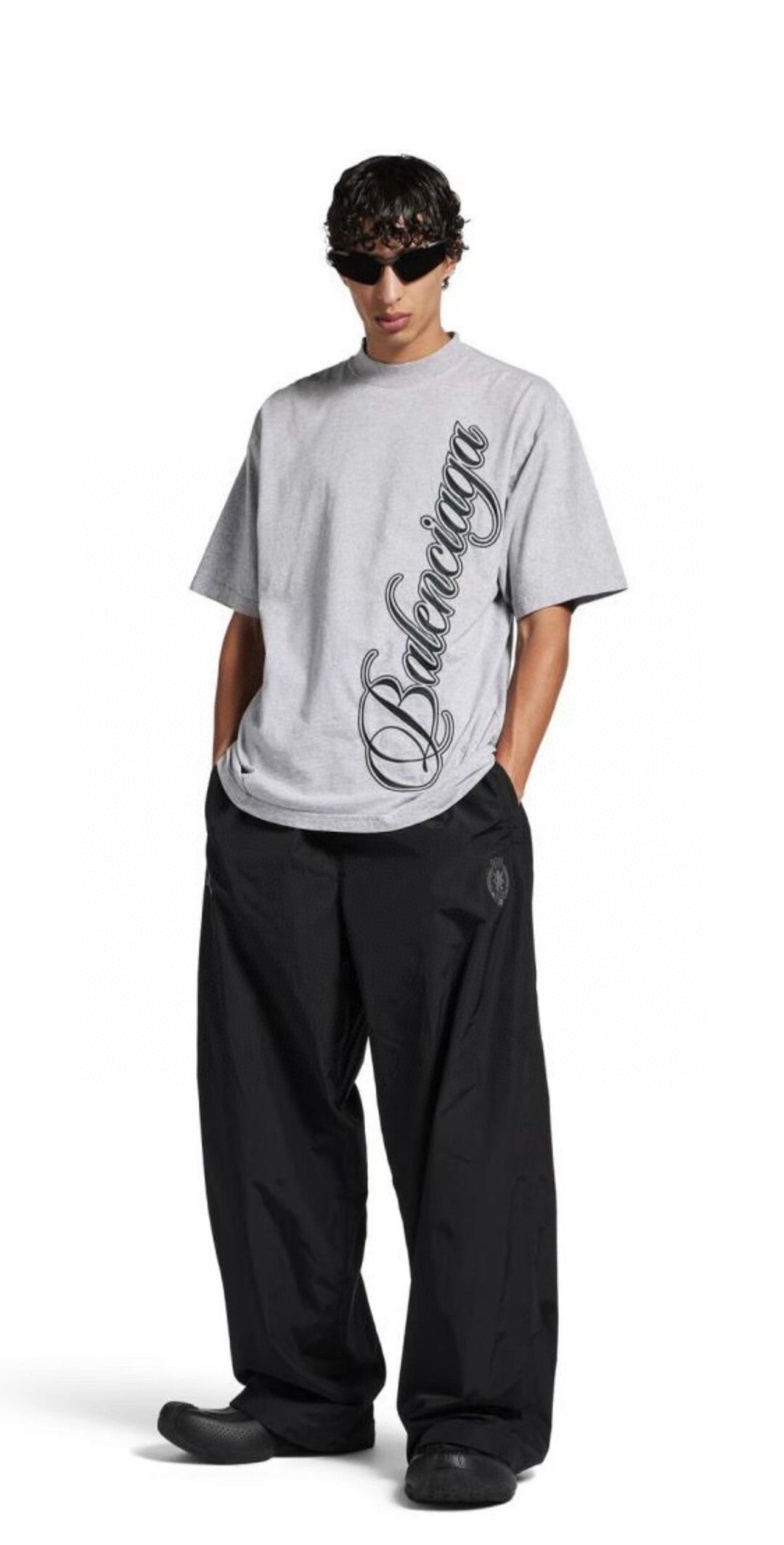 Balen - Vertical Script Oversized T-Shirt