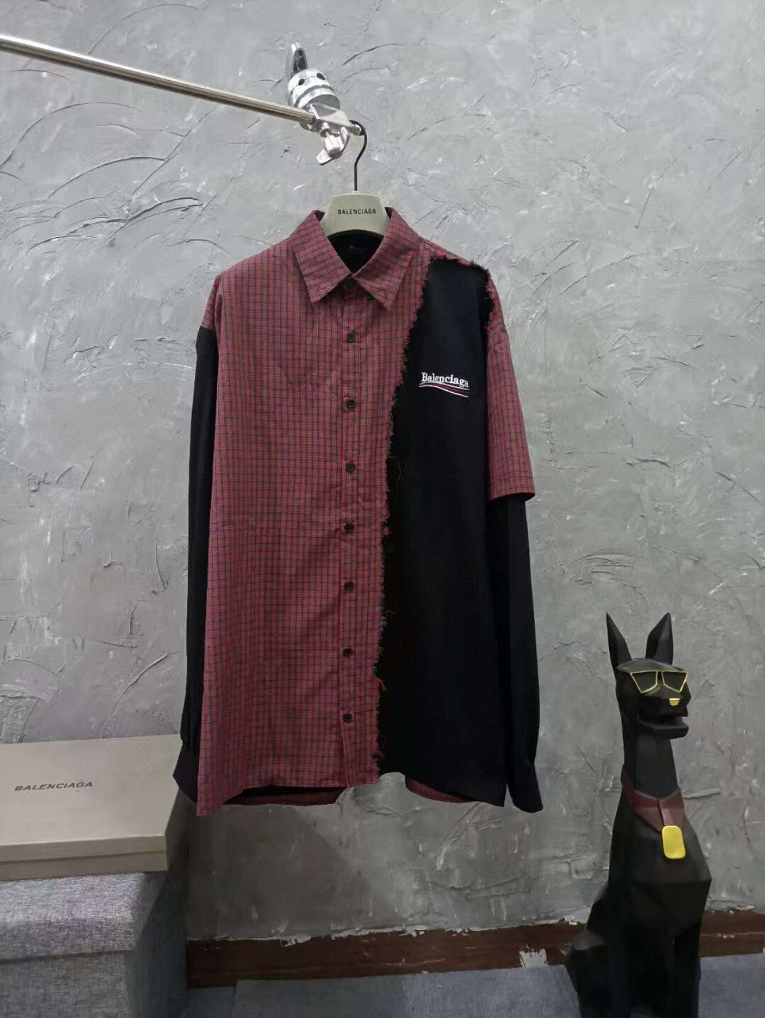 Balen - Plaid Distressed Shirt