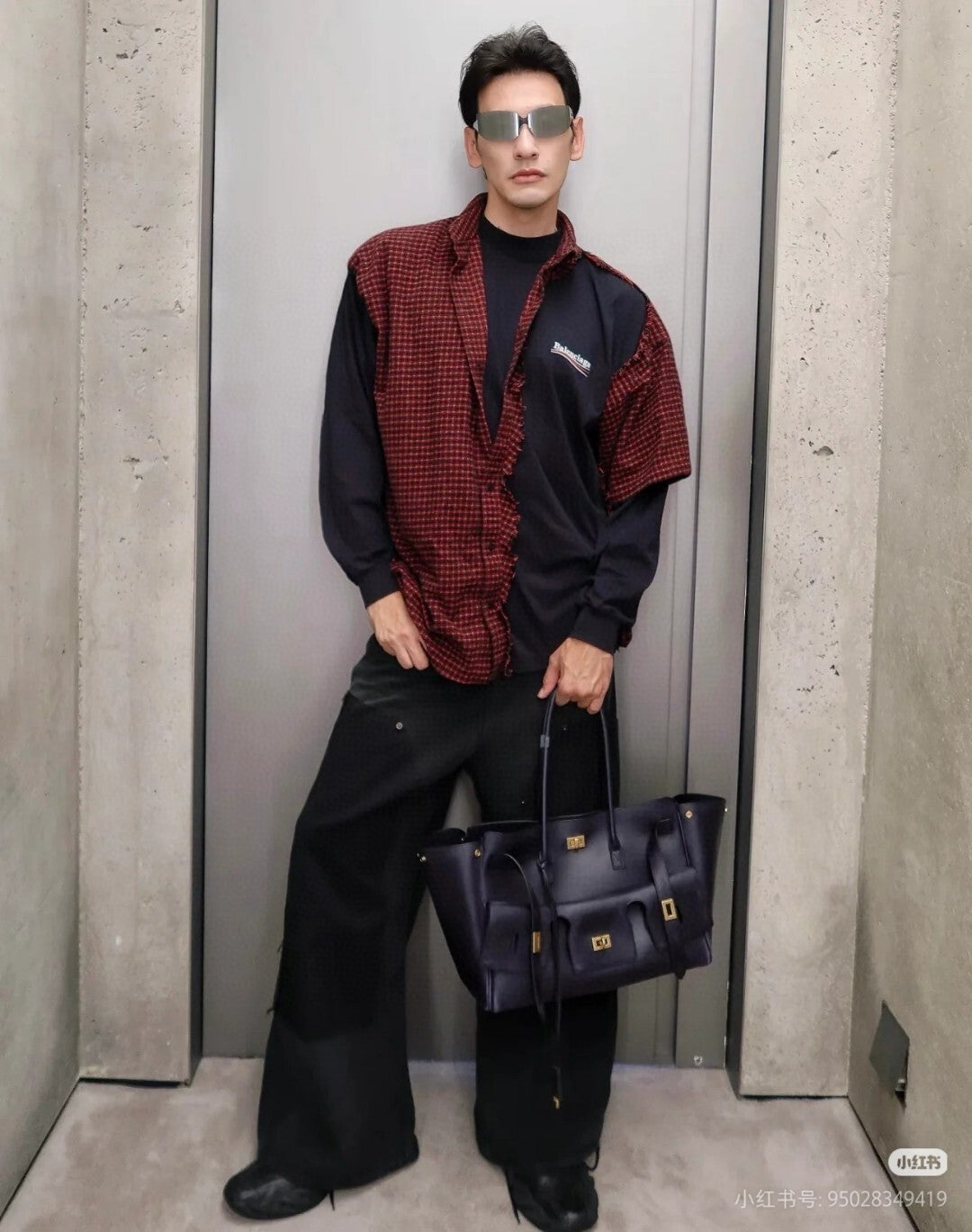 Balen - Plaid Distressed Shirt