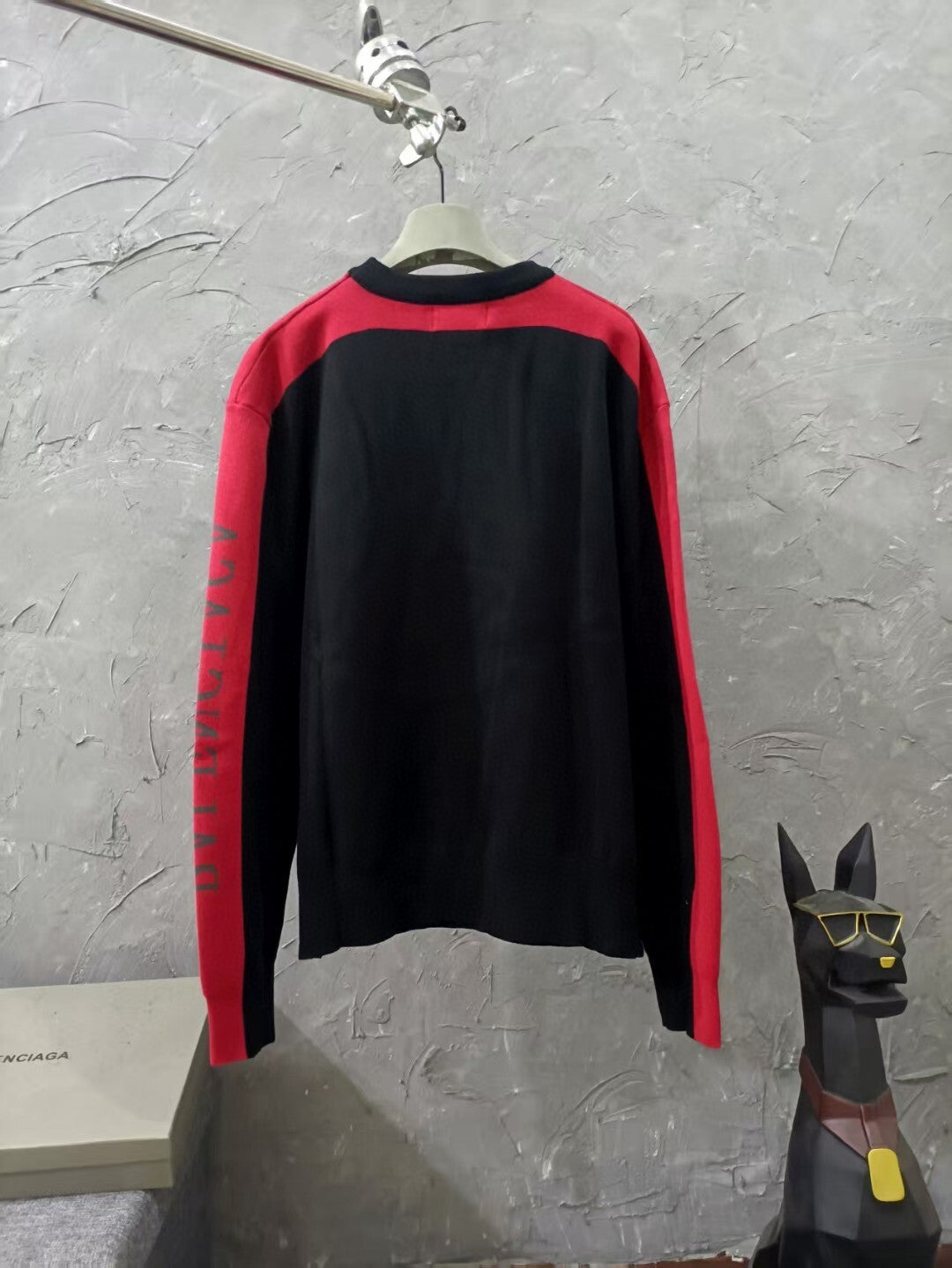 Balen - Contrast Panel Crewneck Sweatshirt