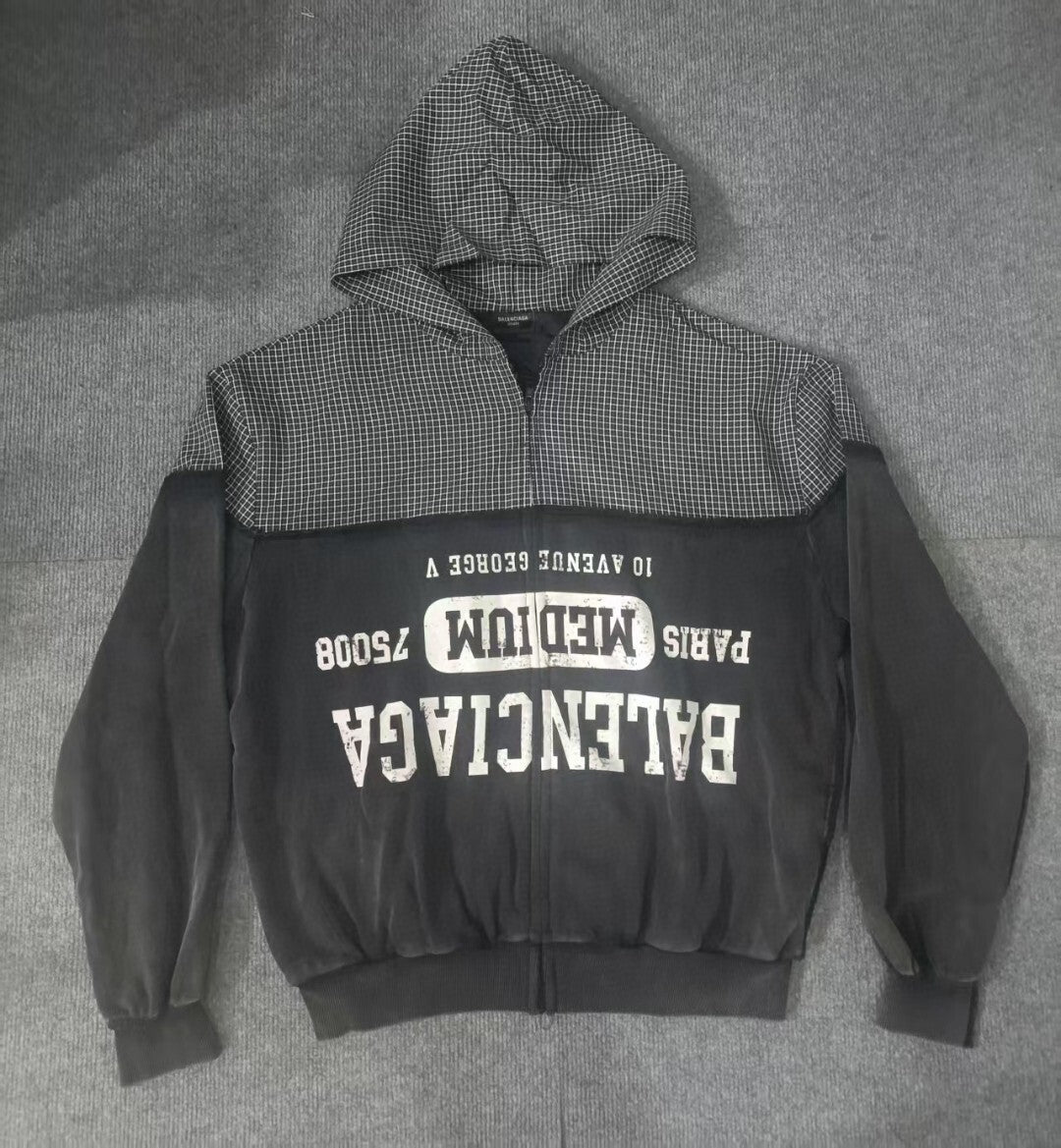 Balen - Layered Hooded Zip Jacket