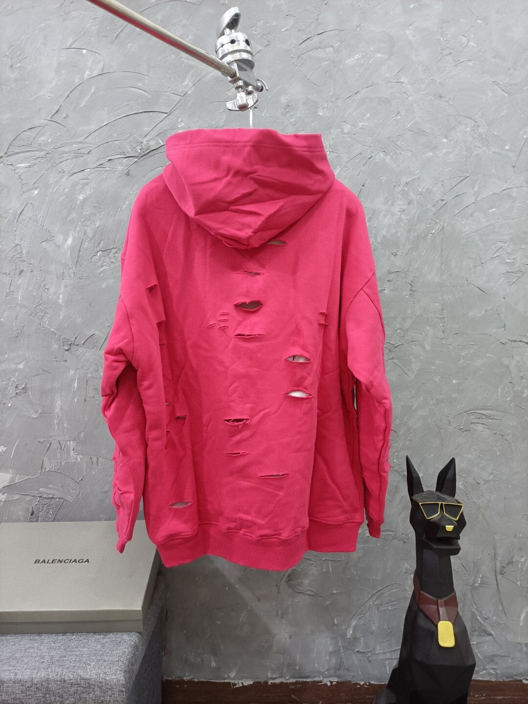 Balen - Ripped Core Oversized Hoodie