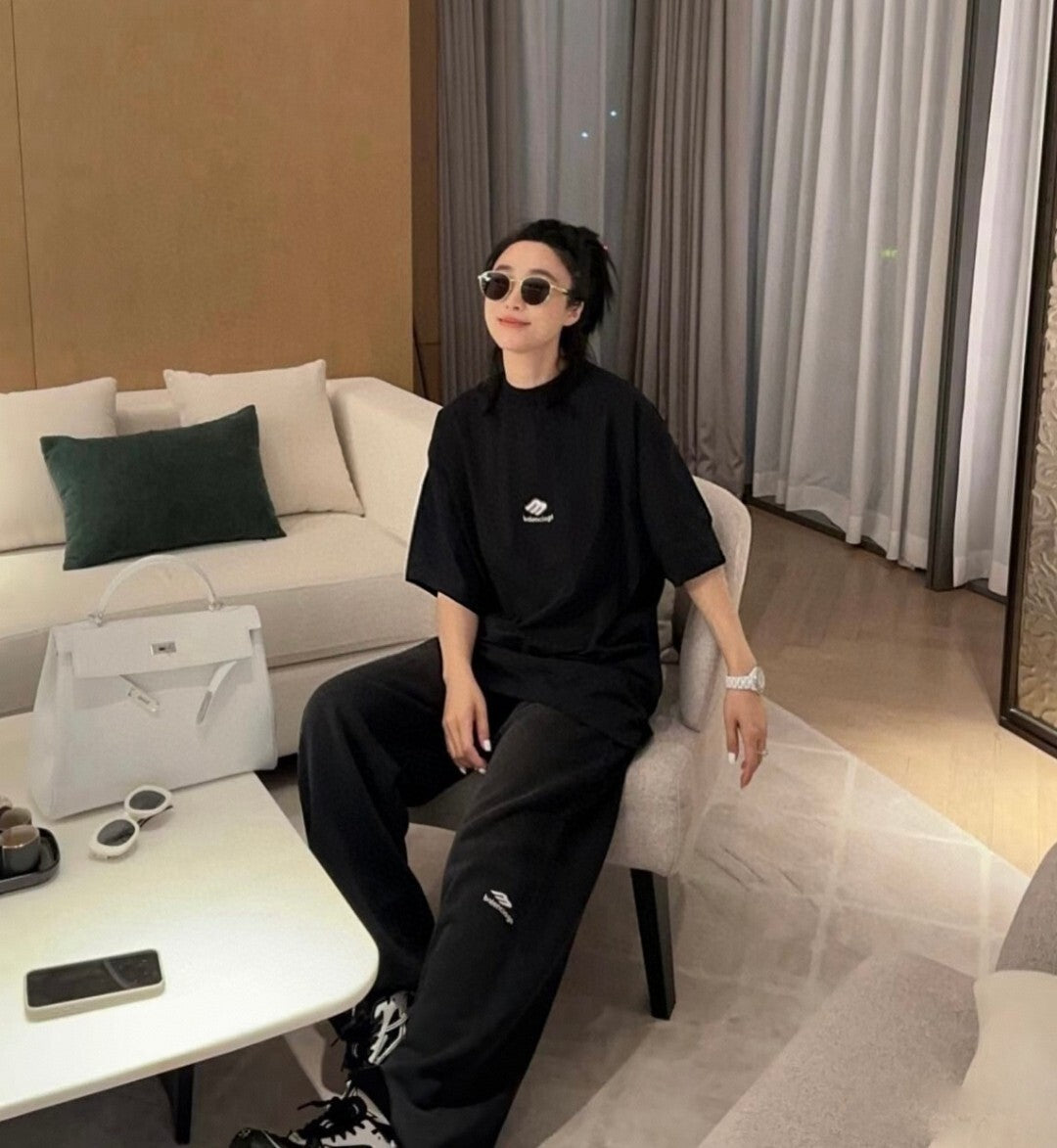 Balen - Wide Cut Black Trousers