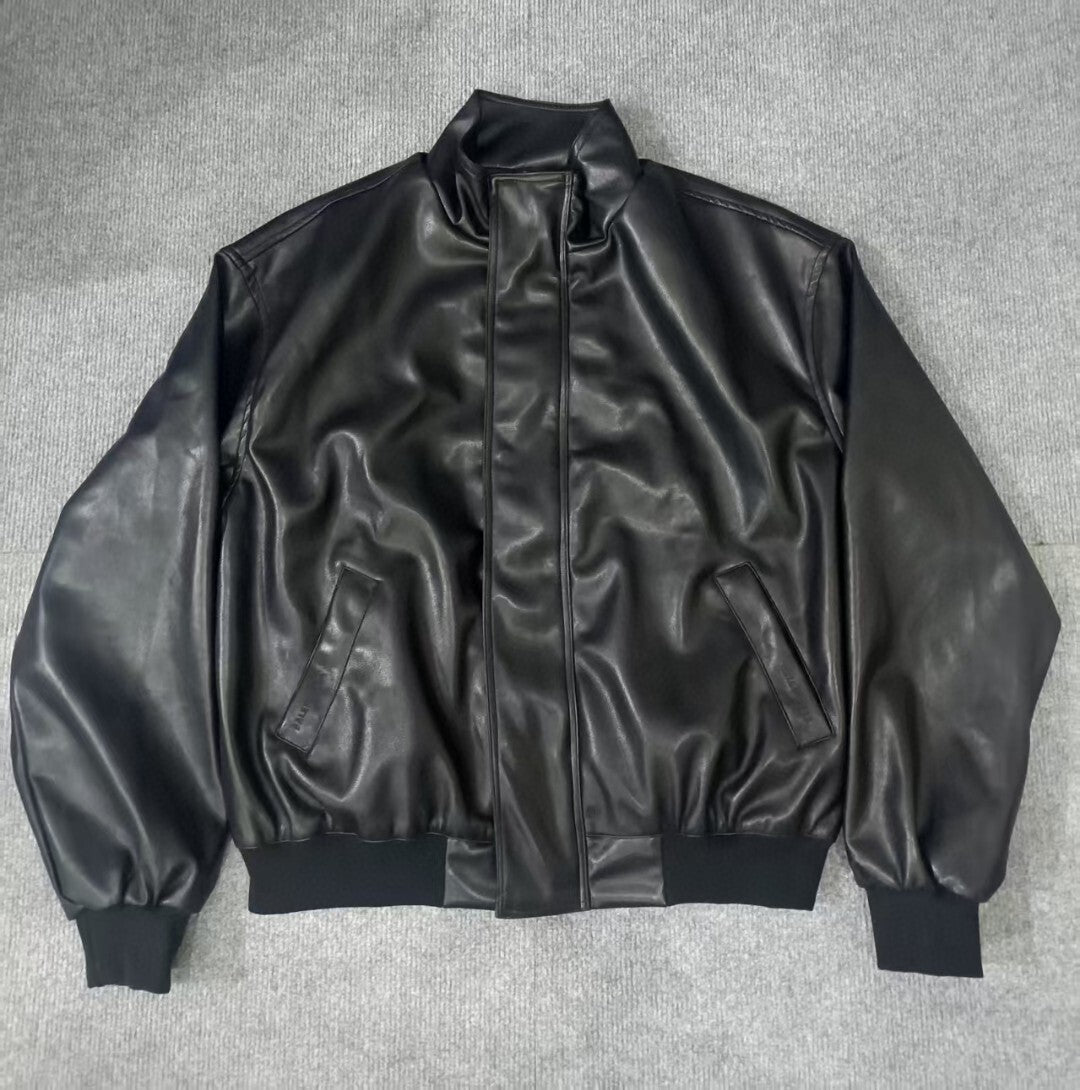 Balen - Architect Collar Leather Jacket