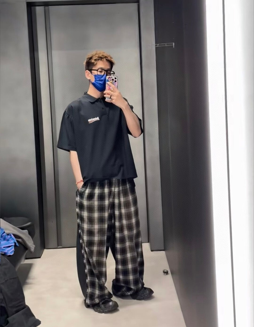 Balen - Shadow Check Trousers