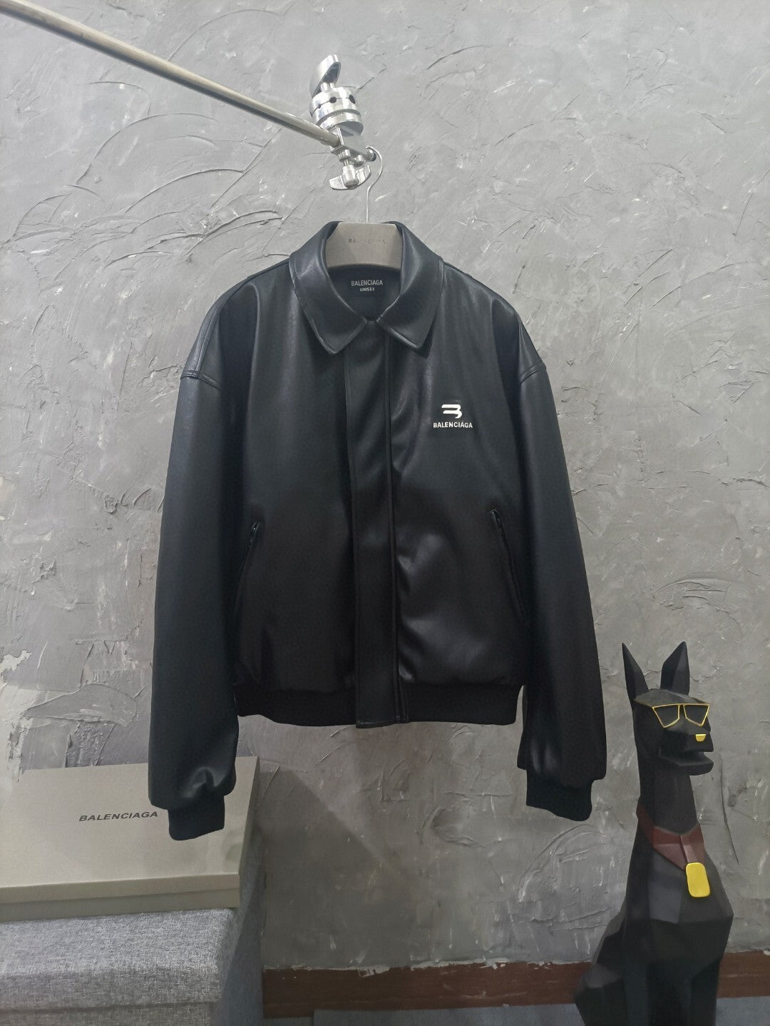 Balen - Clean-Line Leather Jacket