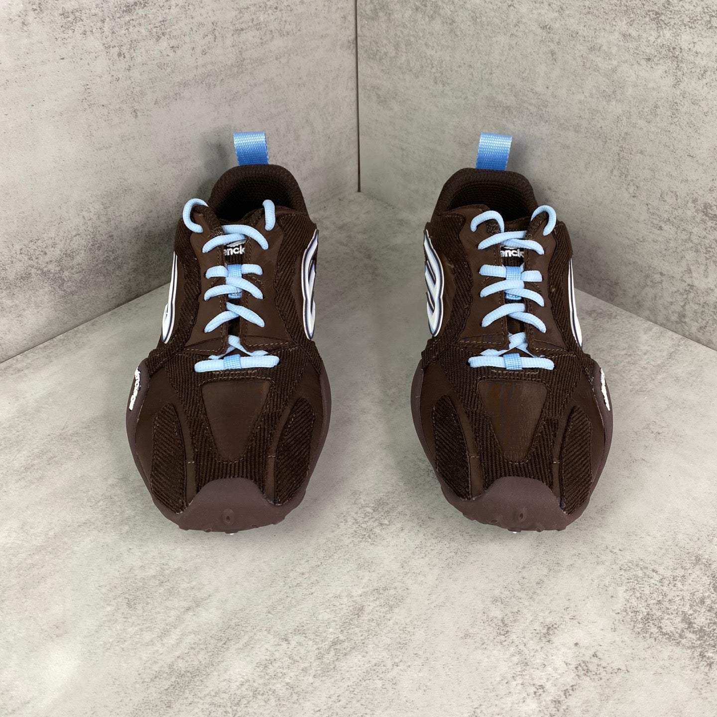 Monday Ultra Sneakers in Brown / White / Blue / Light Blue