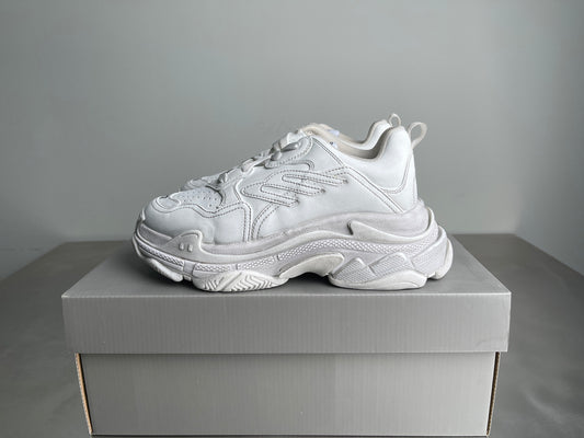Triple S Clear Sole Sneakers in White