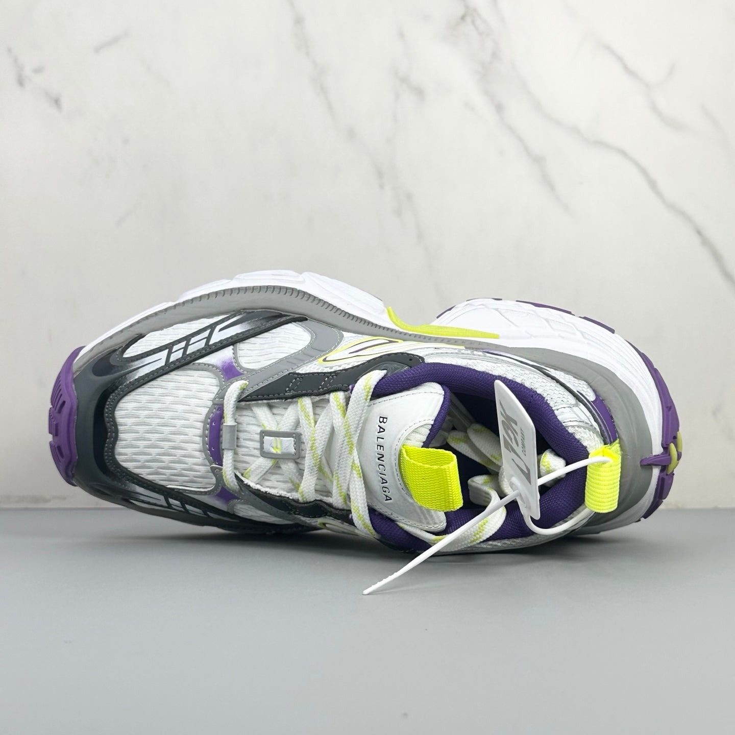 6XL Sneakers in White / Grey / Purple / Yellow