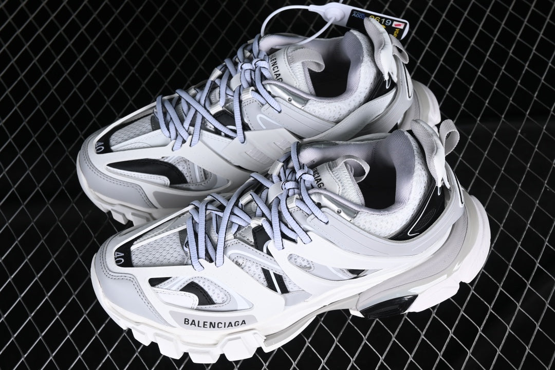 Track LED Sneakers in White / Black / Grey