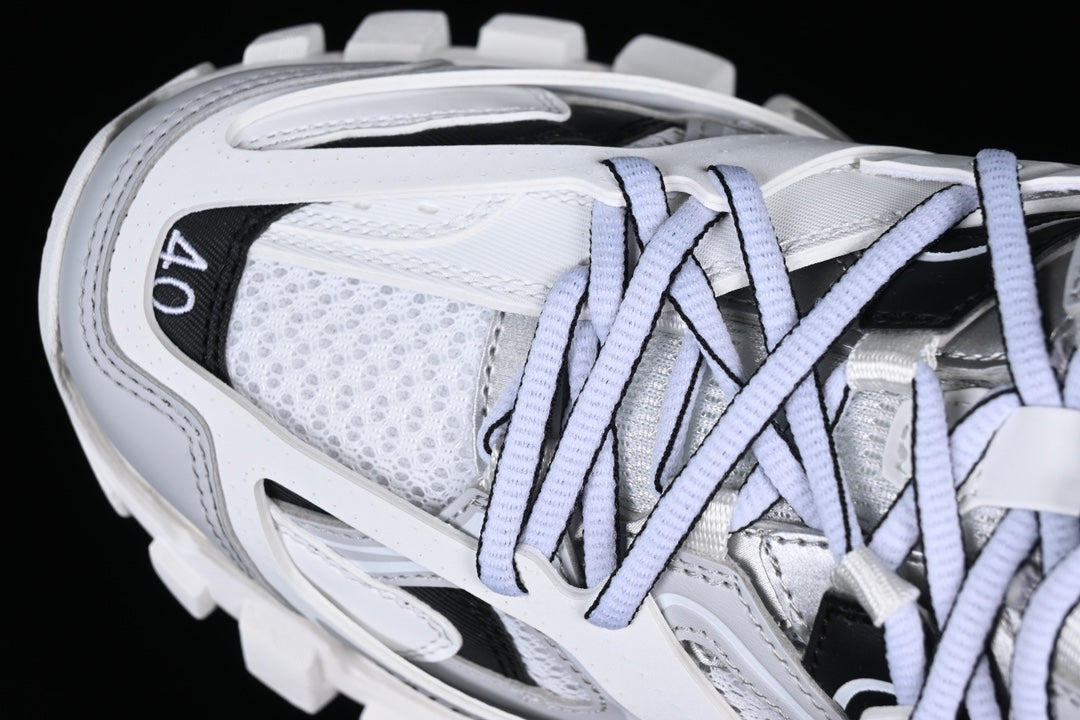 Track LED Sneakers in White / Black / Grey