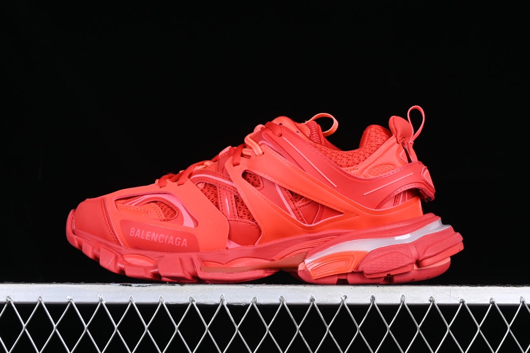 Track LED Sneakers in Red / Pink