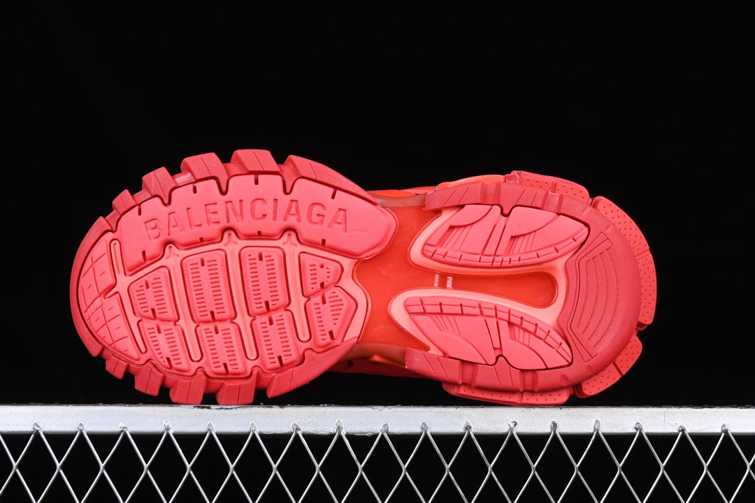 Track LED Sneakers in Red / Pink