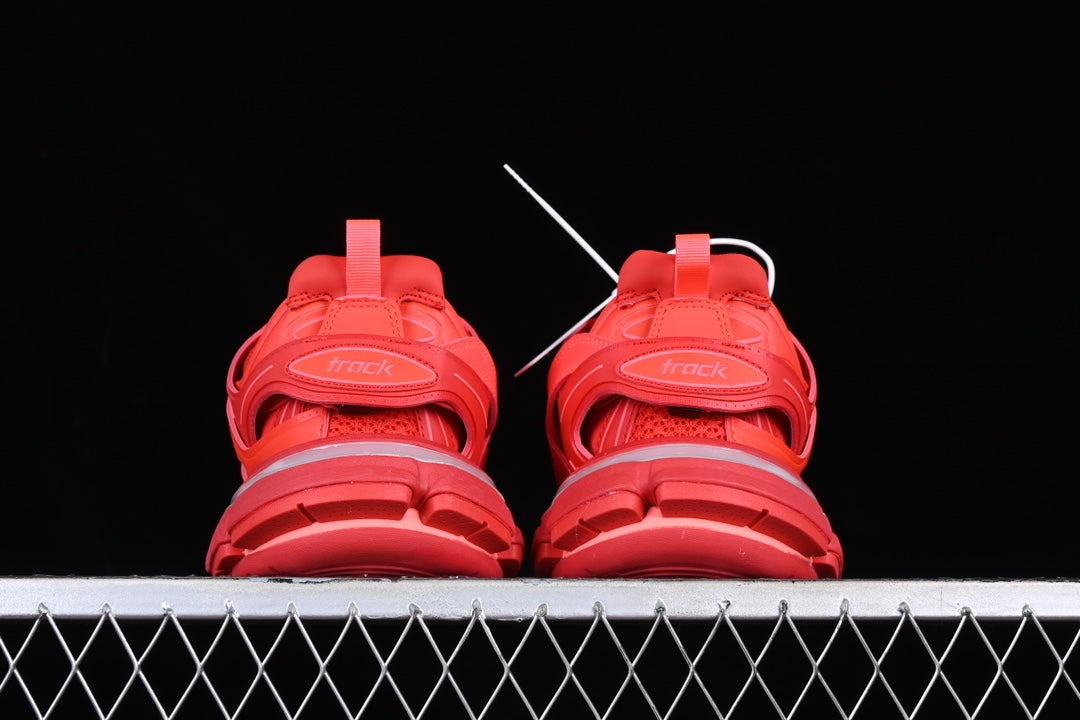 Track LED Sneakers in Red / Pink