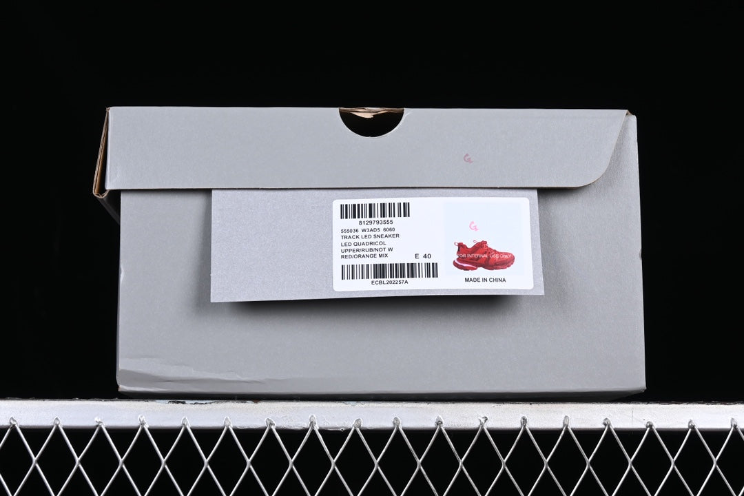 Track LED Sneakers in Red / Pink